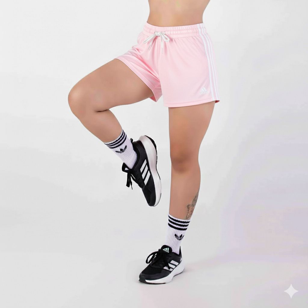 SHORT AD CON LICRA ROSADO