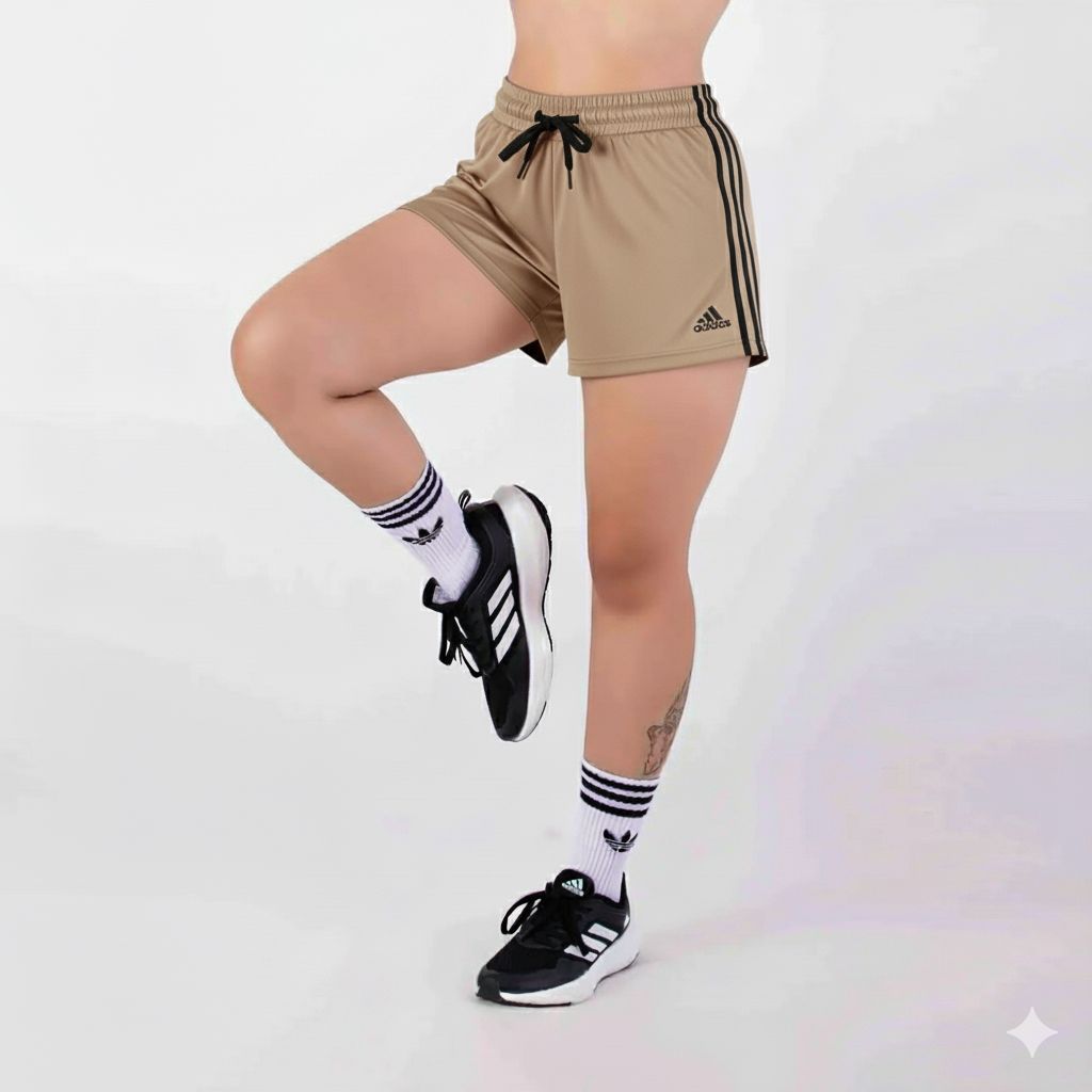 SHORT AD CON LICRA BEIGE